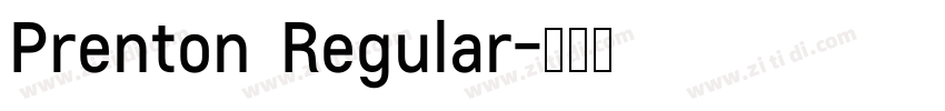 Prenton  Regular字体转换
